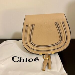 Designer Inspired Marcie Saddle Bag Crossbody Tan